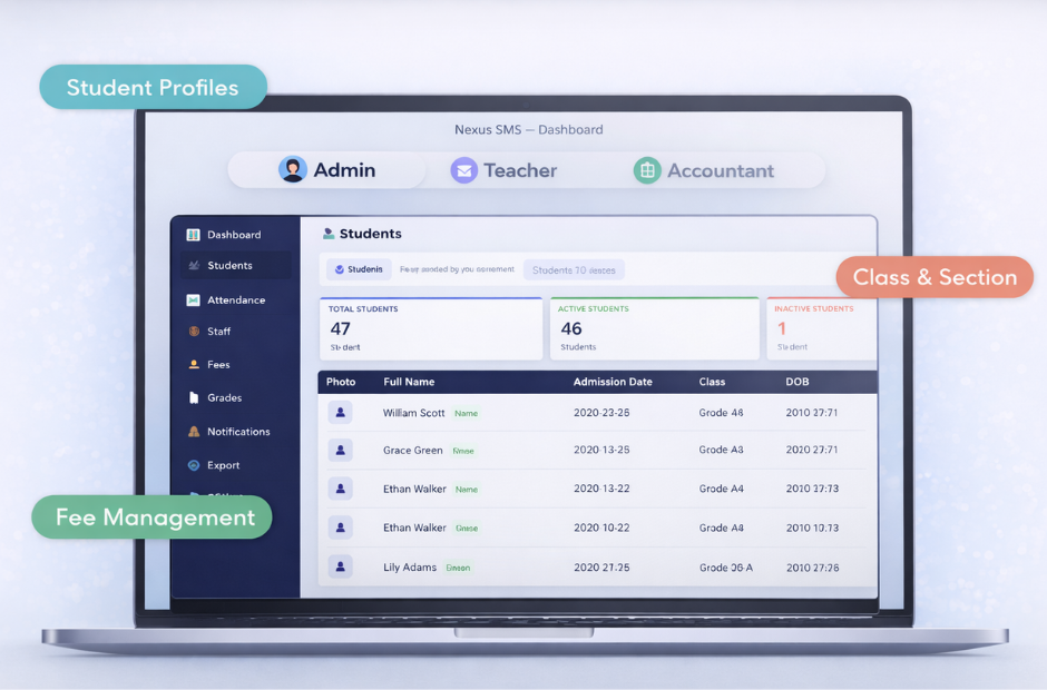 Nexus SMS Dashboard Preview